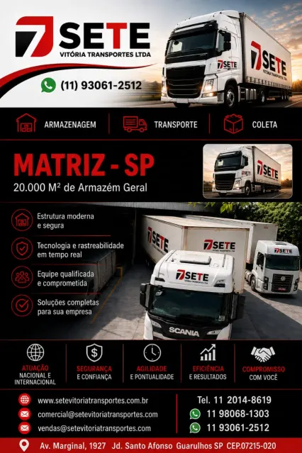 Frota e estrutura da matriz